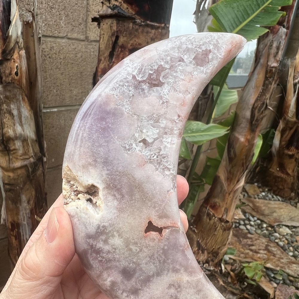 Brazilian Pink Amethyst Moon